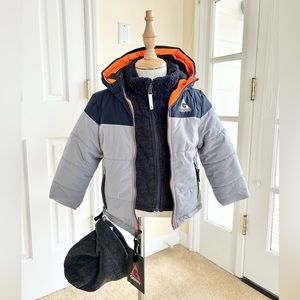 Boys 3 Piece - Jacket, Sweater, Hat Set - Size 2T